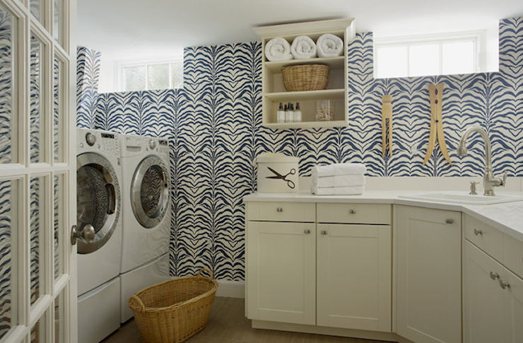 Best ideas about Laundry Room Wallpaper
. Save or Pin Wallpaper for Laundry Rooms Contemporary laundry room Now.