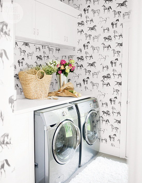 Best ideas about Laundry Room Wallpaper
. Save or Pin Wallpapered Laundry Rooms Now.