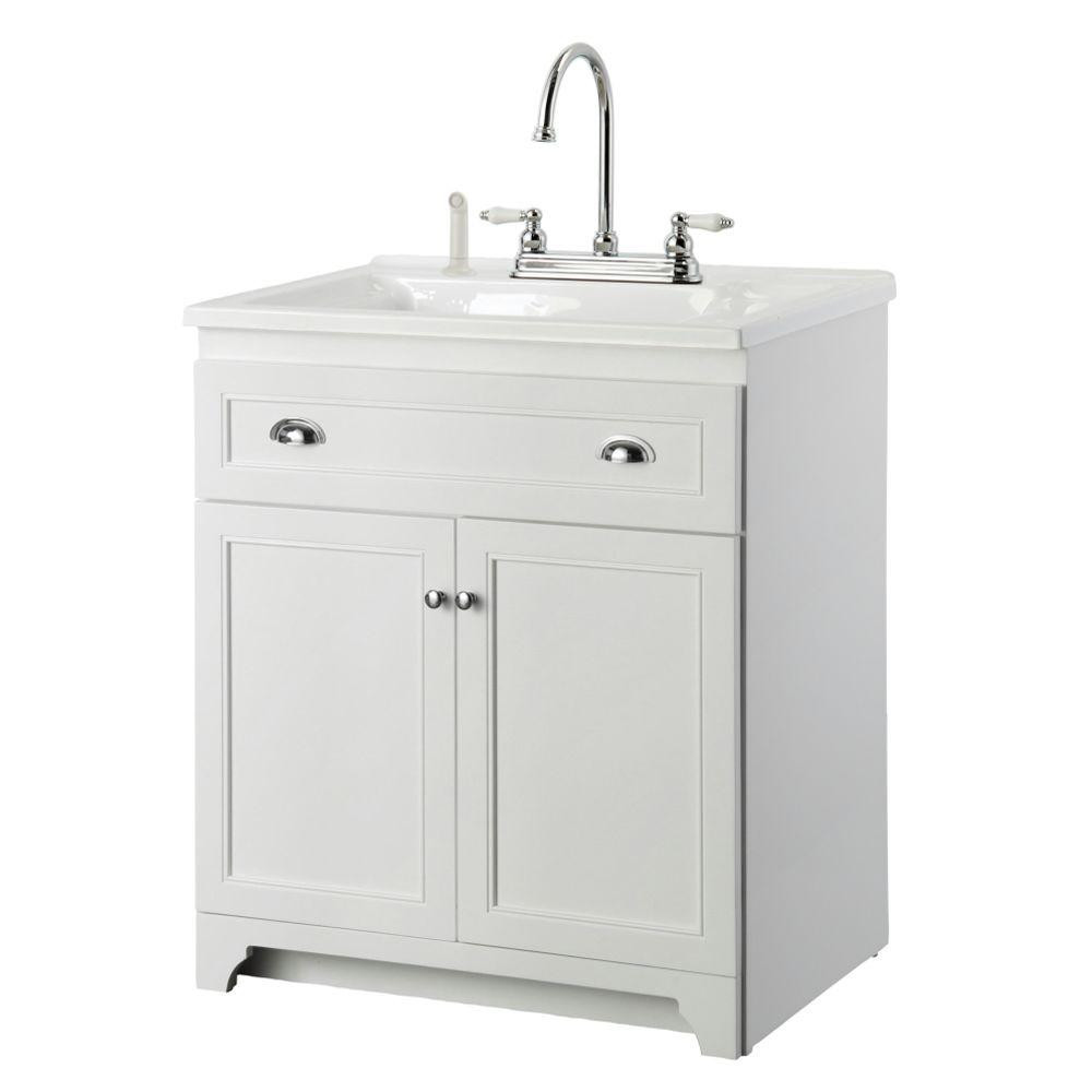 Best ideas about Laundry Sink With Cabinet
. Save or Pin Foremost Keats 30 in Laundry Vanity in White and Premium Now.