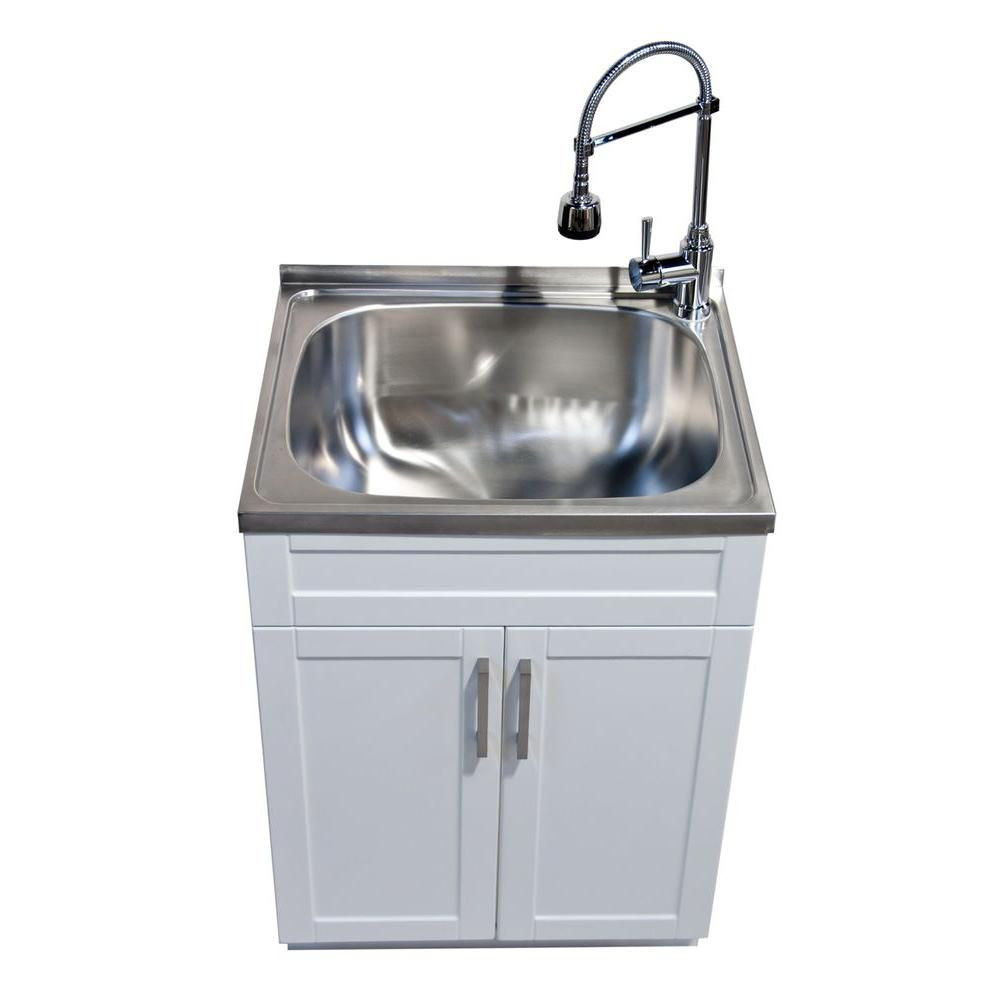 Best ideas about Laundry Sink With Cabinet
. Save or Pin Glacier Bay Utility Laundry Sink With Cabinet Now.