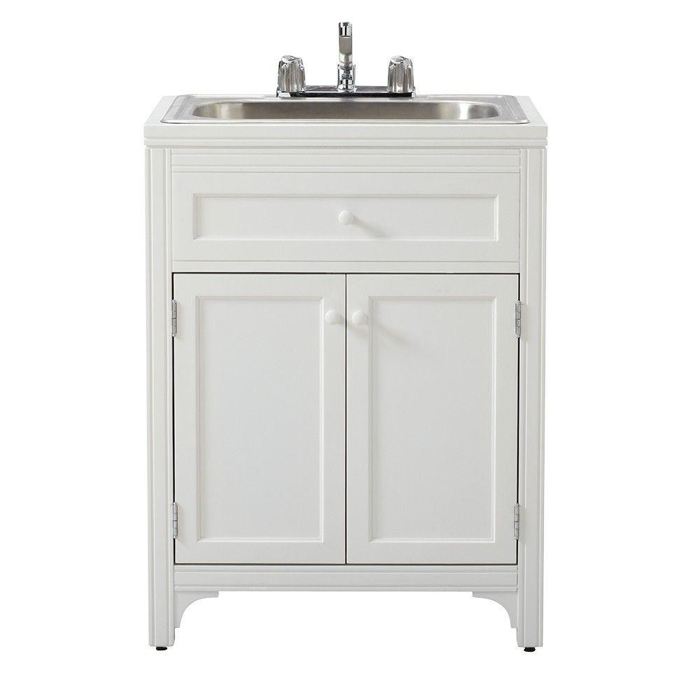 Best ideas about Laundry Sink With Cabinet
. Save or Pin Martha Stewart Living 36 in H x 27 in W x 24 in D Wood Now.