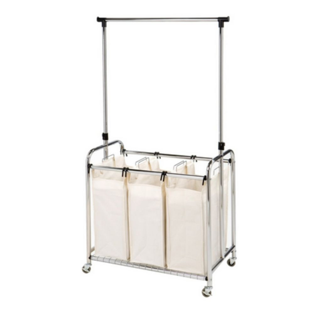 Best ideas about Laundry Storage Cart
. Save or Pin Triple Rolling Laundry Clothes Sorter Hamper Basket Now.