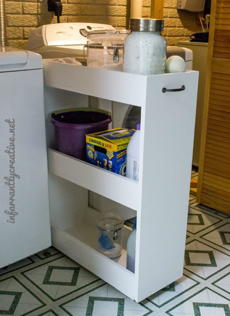 Best ideas about Laundry Storage Cart
. Save or Pin Slim Rolling Laundry Room Storage Cart Free DIY Plan Now.