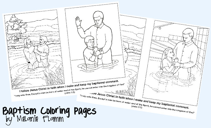 Lds Baptism Coloring Pages
 Baptism Coloring Pages