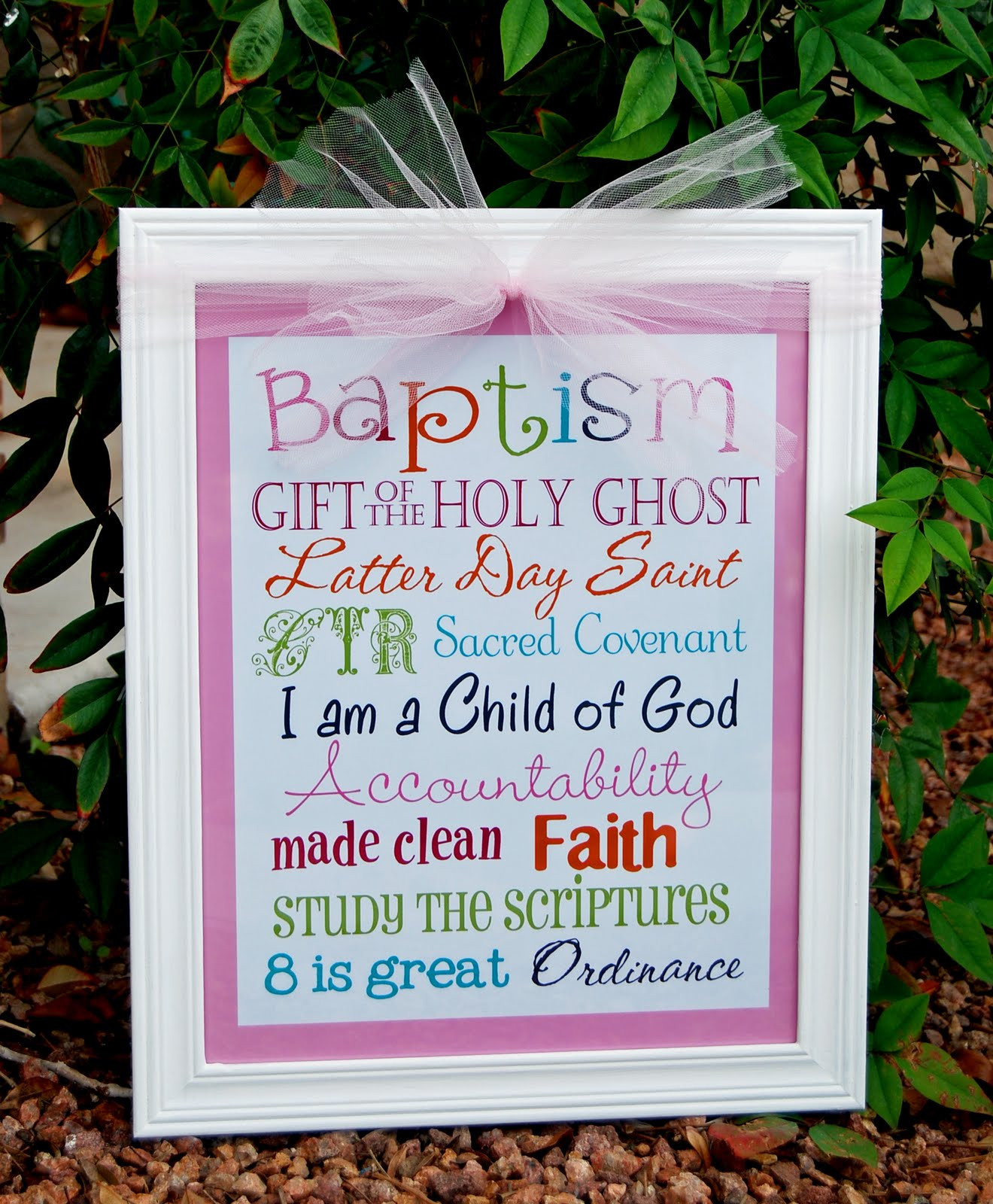 Lds Baptism Gift Ideas For Boys
 A Pocket full of LDS prints Baptism Subway Art