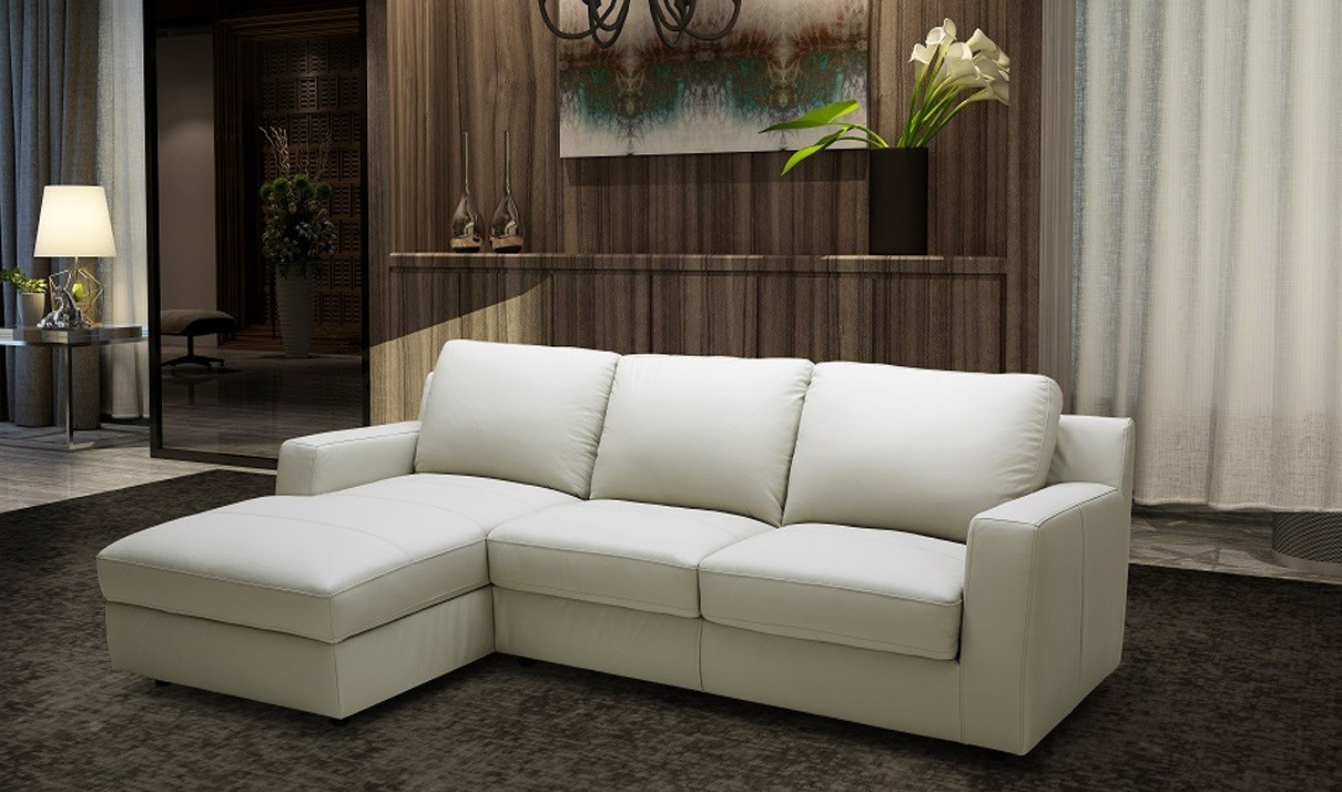 Best ideas about Leather Sectional Sleeper Sofa
. Save or Pin Lauren Premium Leather Sectional Sofa Sleeper in Cream Now.