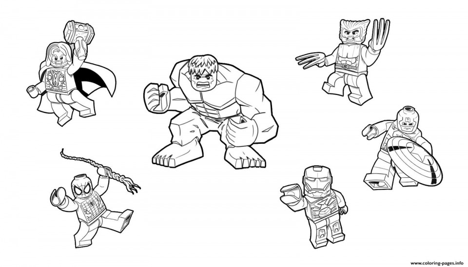 Lego Avengers Coloring Pages
 Lego Marvel Super Heroes Free Coloring Pages