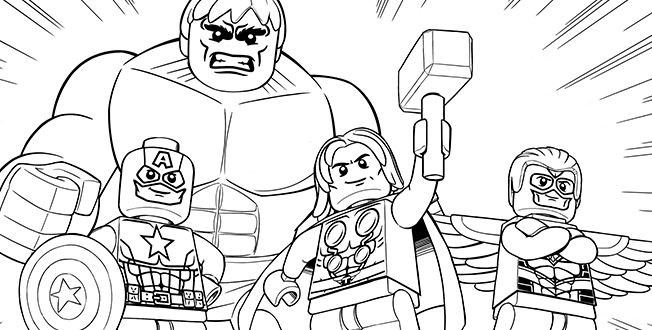 Lego Avengers Coloring Pages
 LEGO AVENGERS 10 coloring sheet