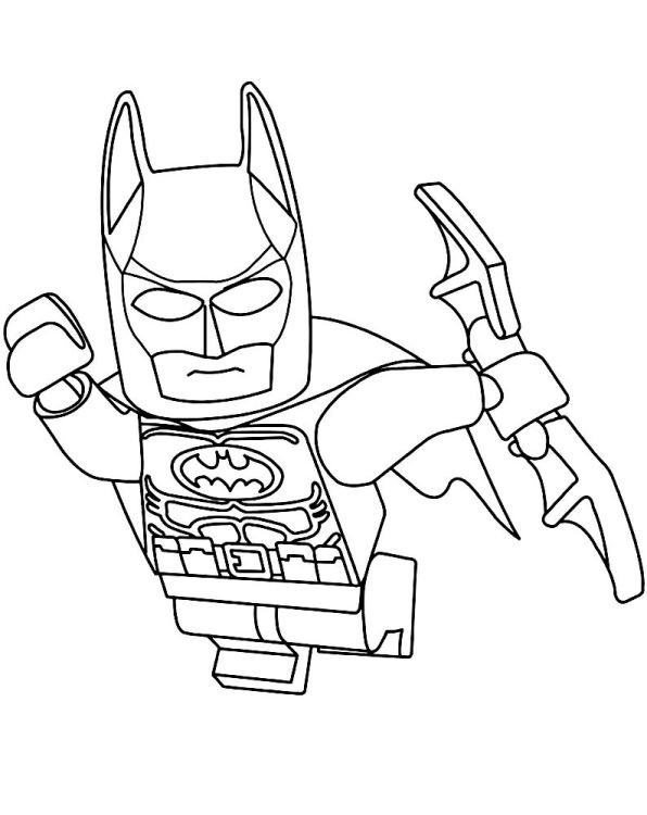 Lego Batman Coloring Sheet
 Kids n fun