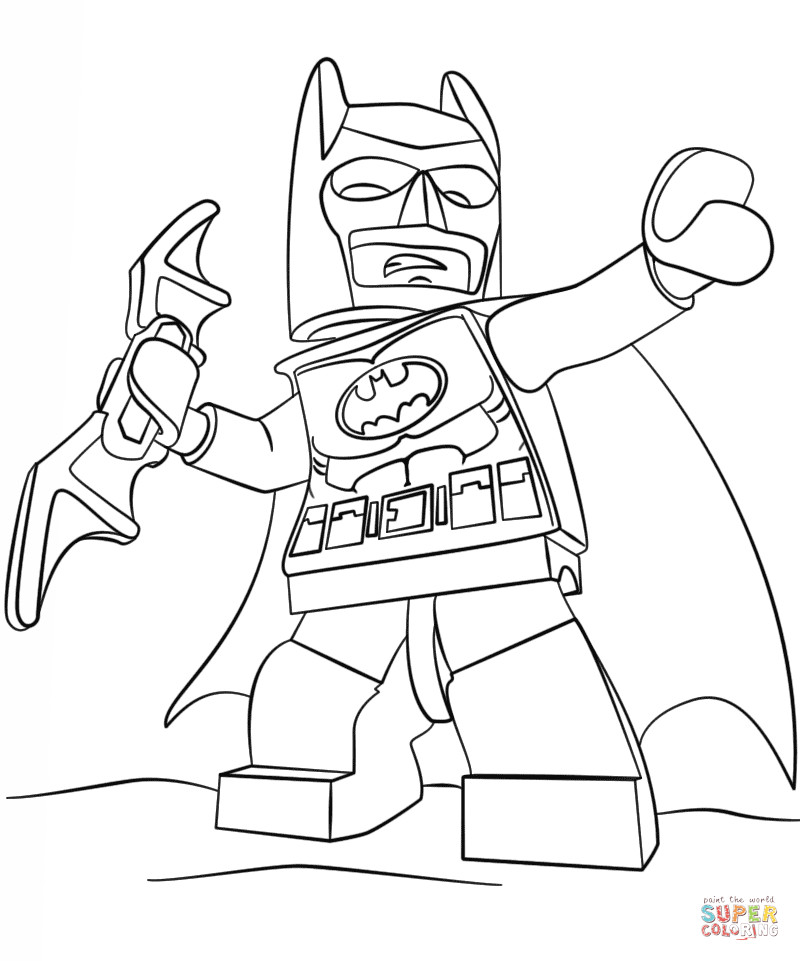 Lego Batman Coloring Sheet
 Lego Batman coloring page