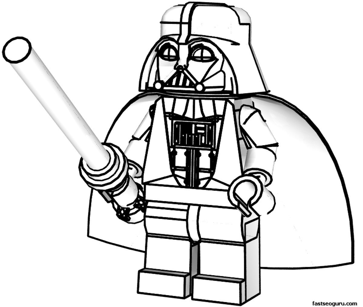 Lego Star Wars Coloring Pages To Print
 Lego Star Wars Luke Skywalker Coloring Page Free Printable