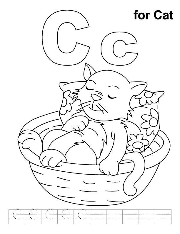 Letter C Coloring Pages
 free letter c printable coloring pages for preschool