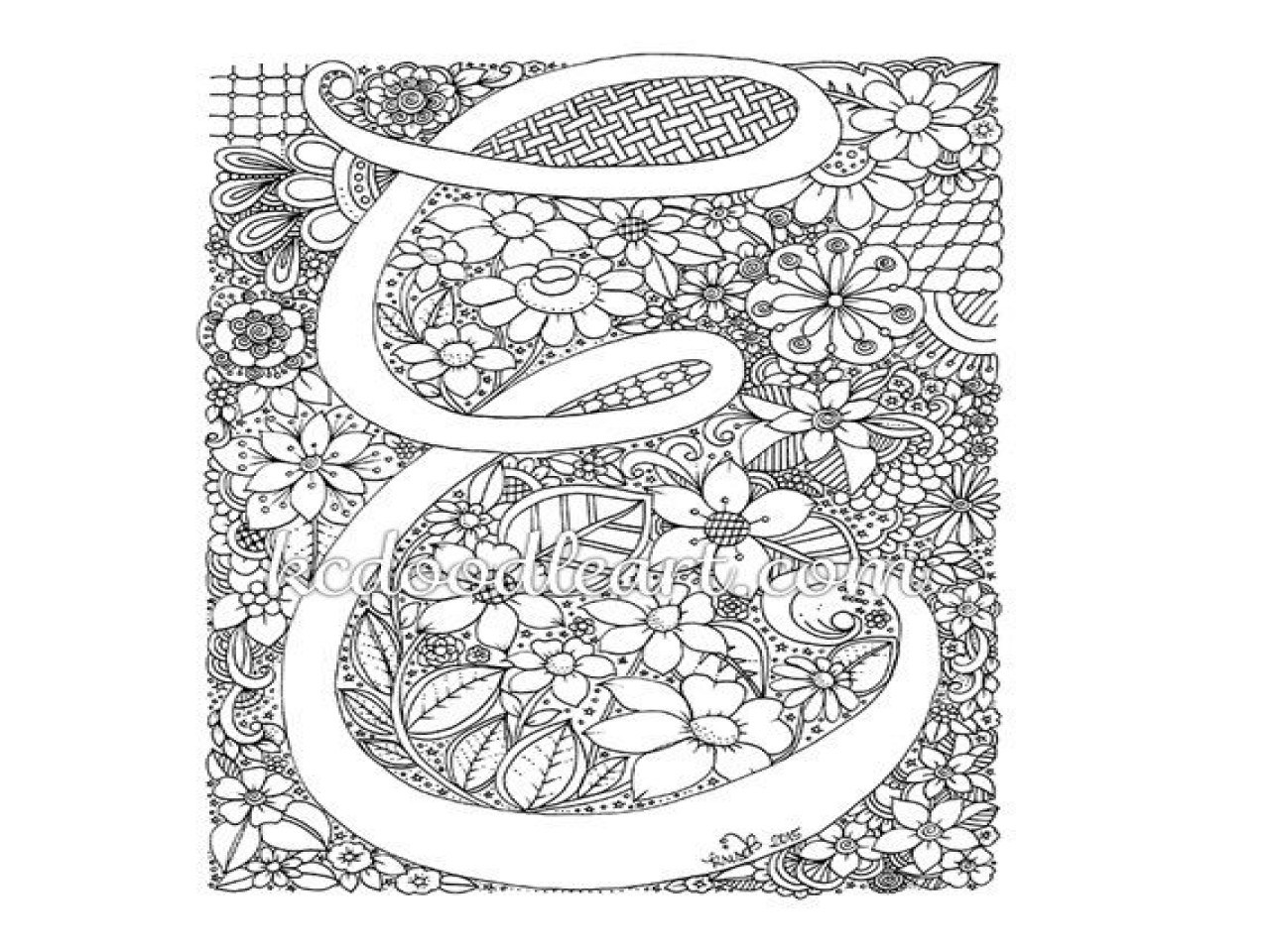 Letter Coloring Pages For Adults
 Letter Coloring Pages For Adults Adult Letters grig3