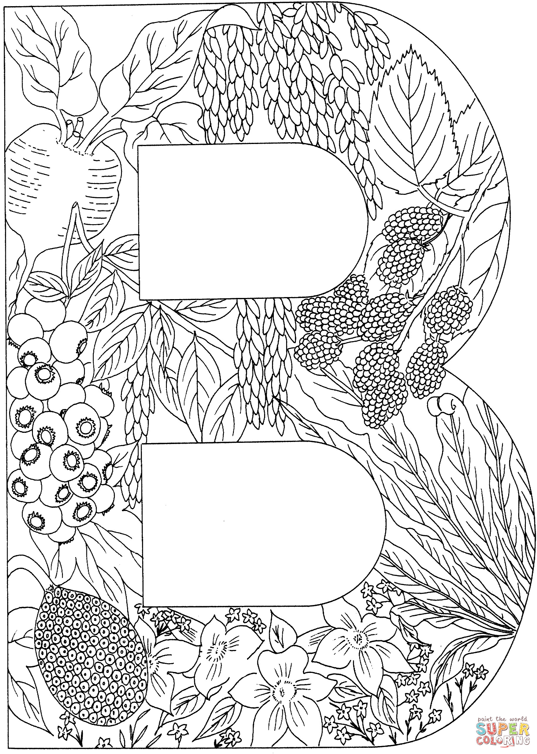 Letter Coloring Pages For Adults
 Coloring Pages Letters Adult Coloring Home