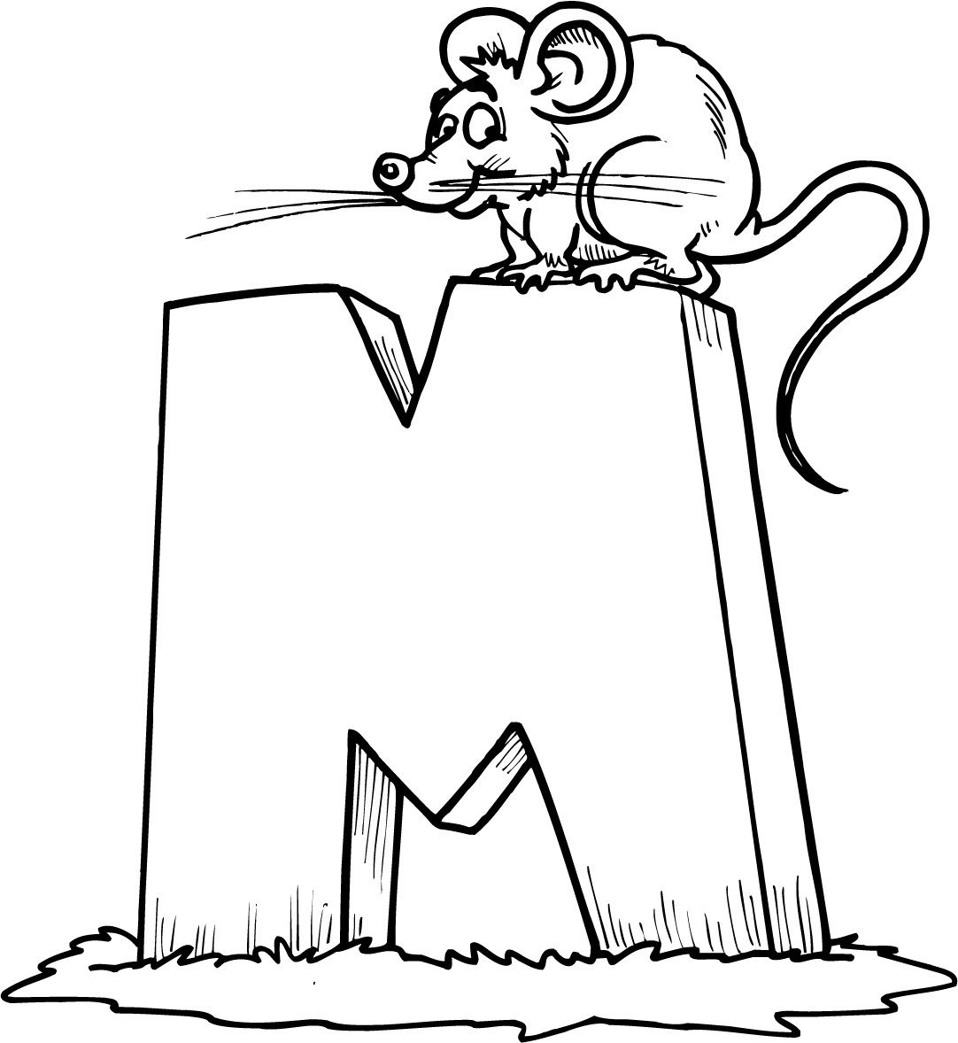 Letter M Coloring Pages
 coloring sheet of a letter m