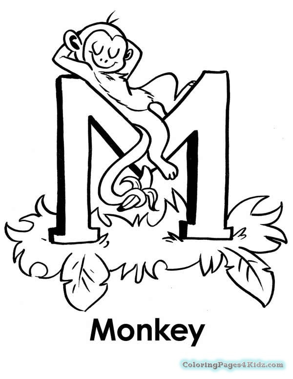 Letter M Coloring Pages
 Hard Coloring Pages Letter M