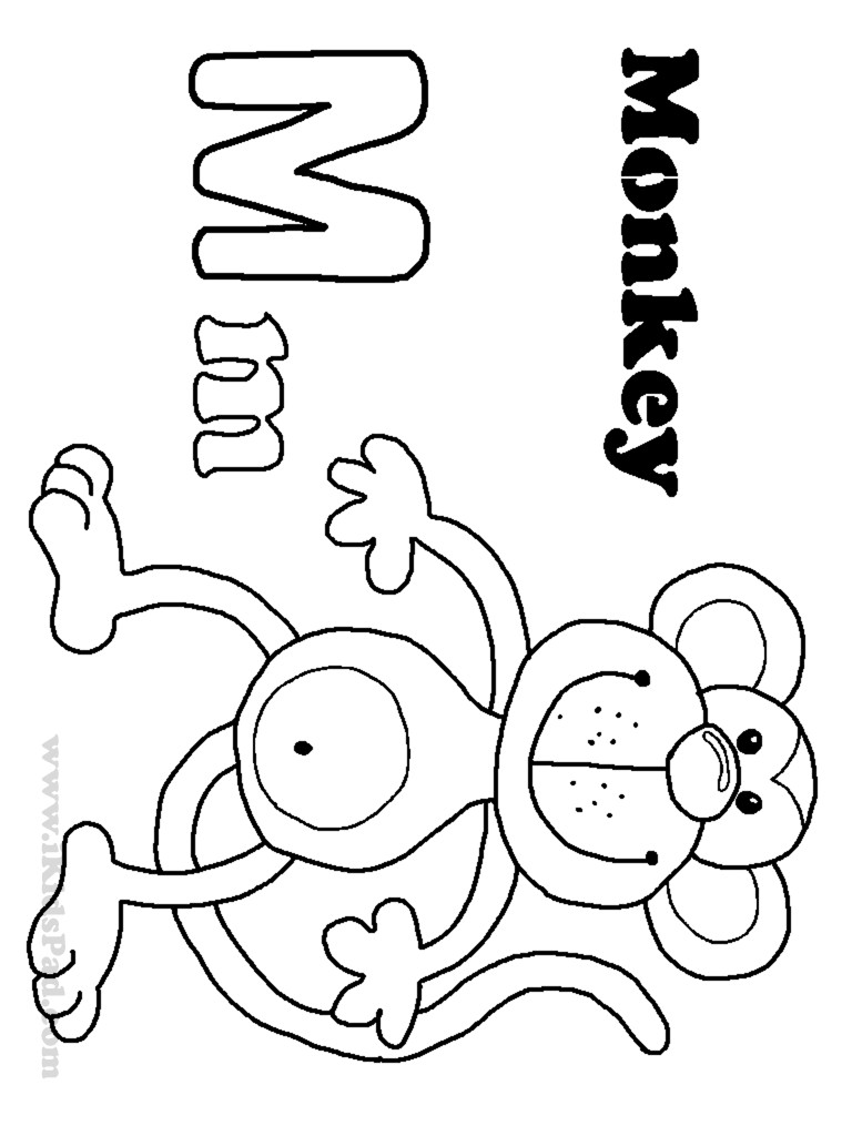 Letter M Coloring Pages
 free letter m coloring pages for preschool Preschool Crafts