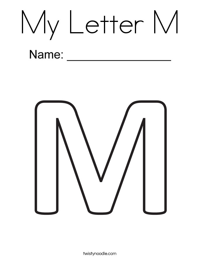 Letter M Coloring Pages
 Letter M