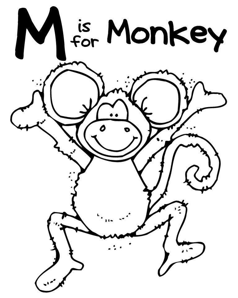 Letter M Coloring Pages
 12 Best of Safari Worksheets For Preschool A Z