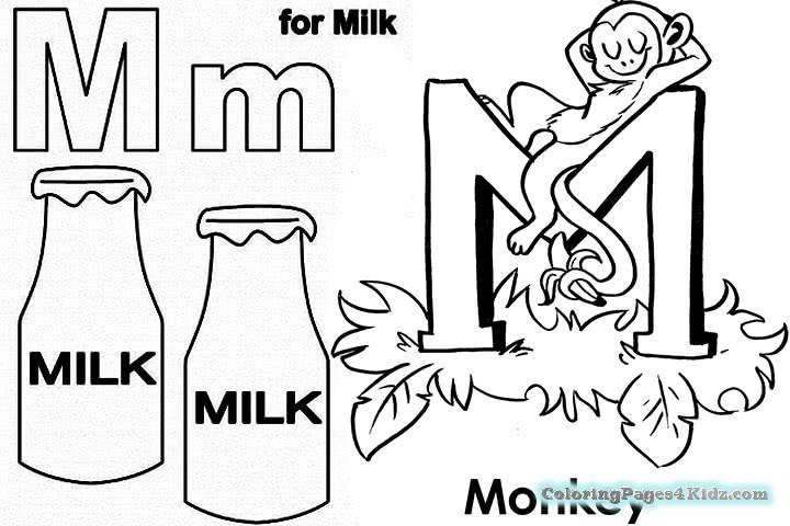 Letter M Coloring Pages
 Letter M Coloring Pages Free Detailed Adults