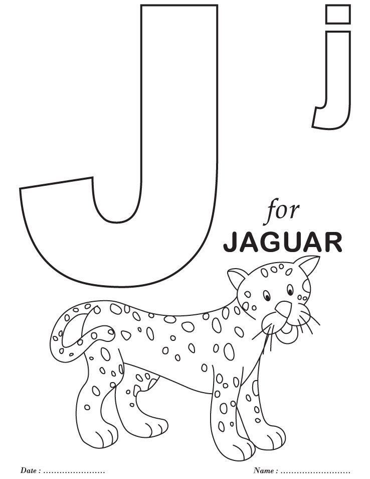 Letter Preschool Coloring Sheets
 Printables Alphabet J Coloring Sheets