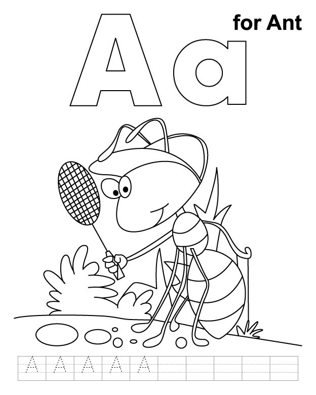 Letter Preschool Coloring Sheets
 Letter A Coloring Pages Preschool and Kindergarten