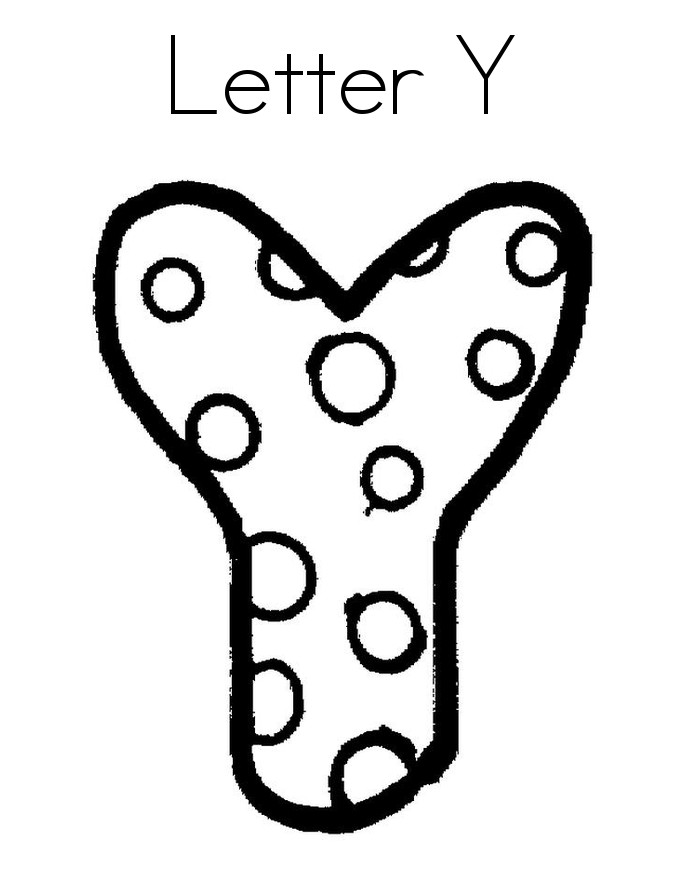 Letter Y Coloring Pages
 Letter Y coloring pages to and print for free