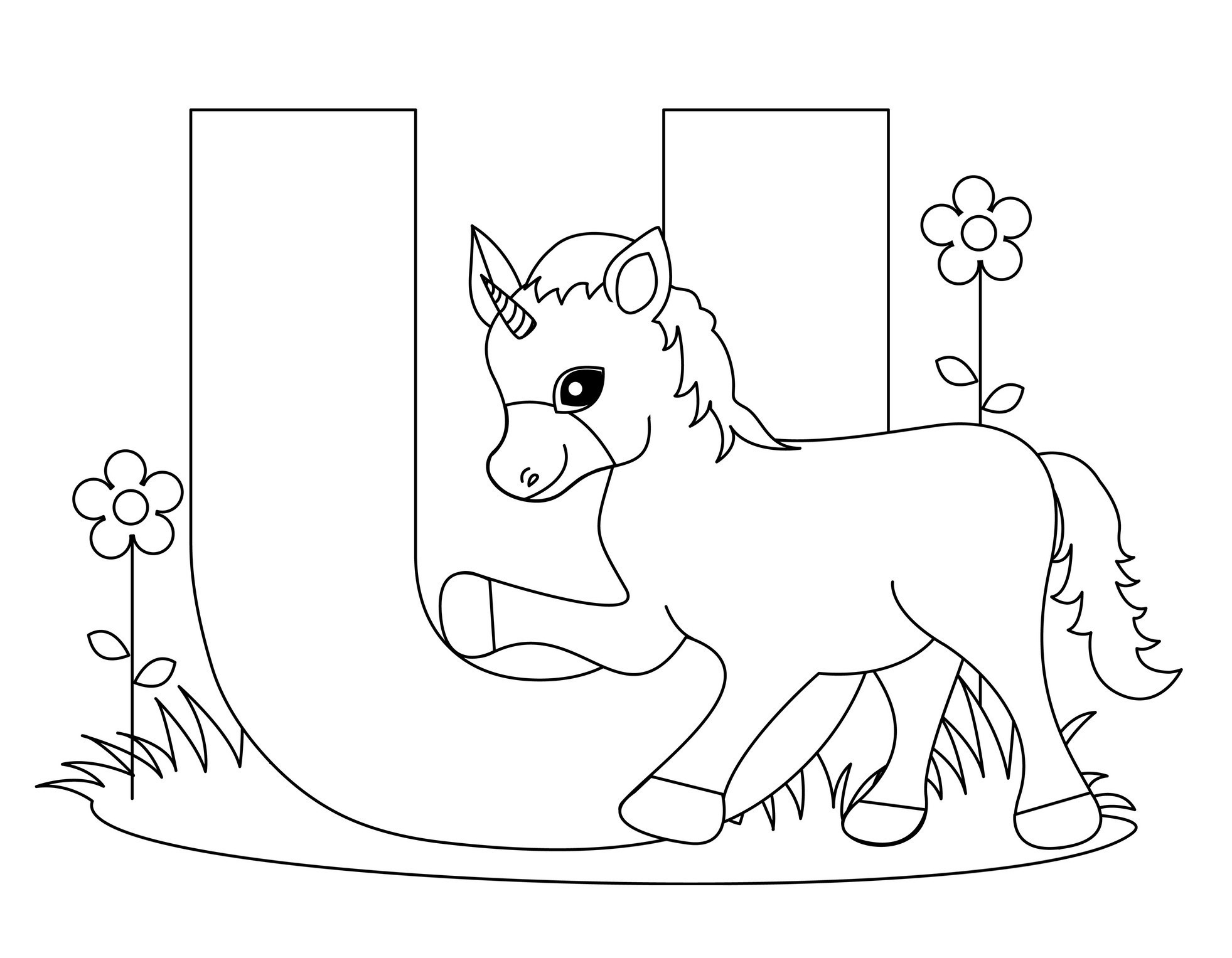 Letters Coloring Pages For Kids
 Free Printable Alphabet Coloring Pages for Kids Best