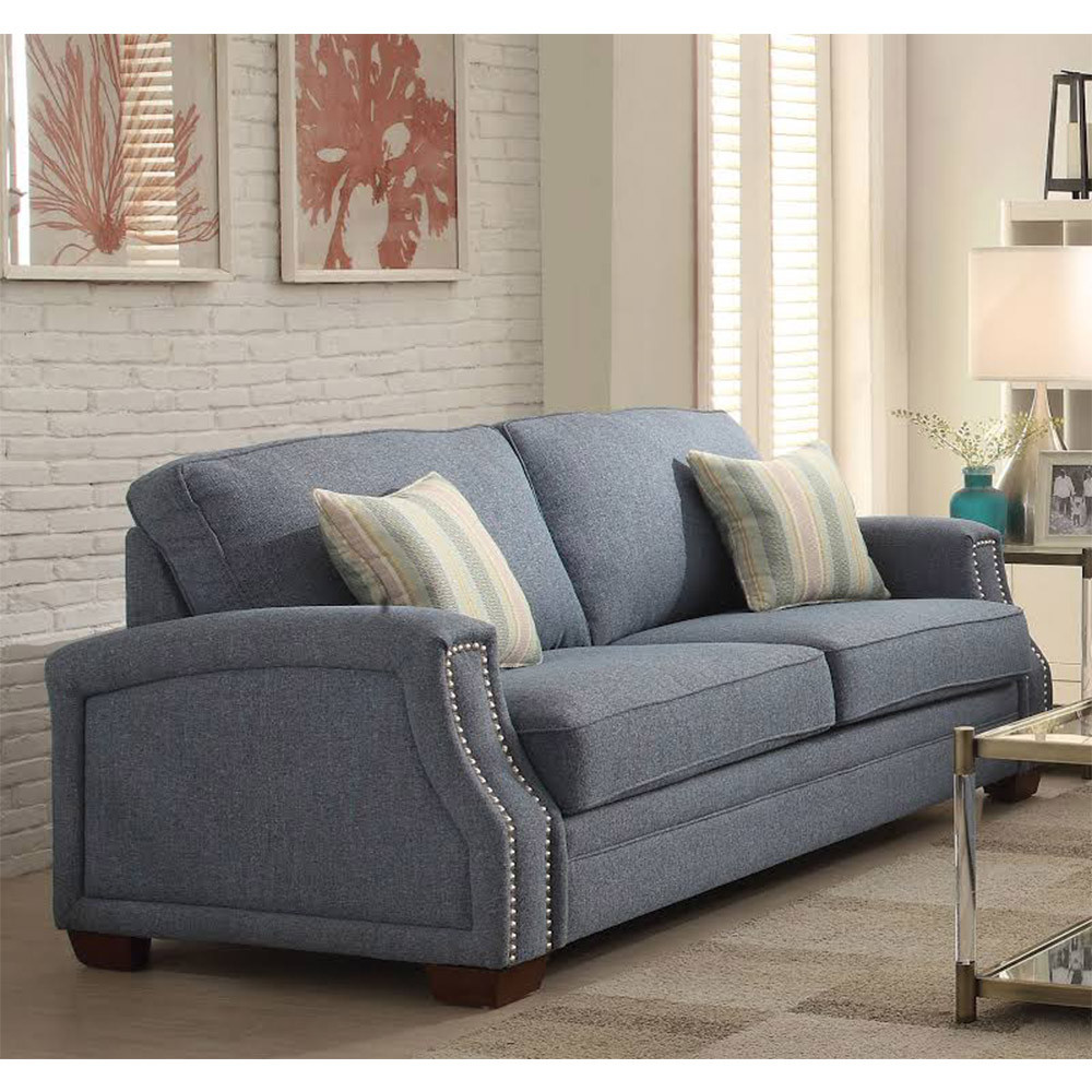 Best ideas about Light Blue Sofa
. Save or Pin Betisa Contemporary Light Blue Fabric Sofa Now.