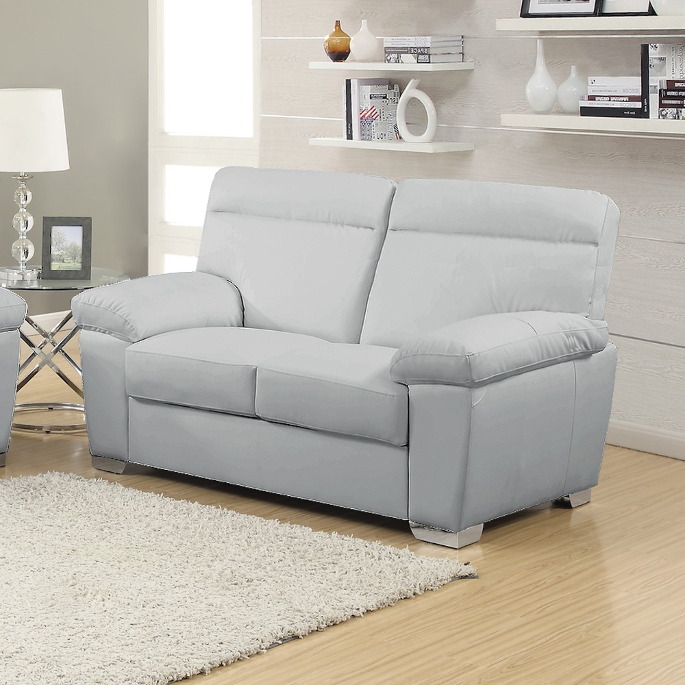 Best ideas about Light Gray Sofa
. Save or Pin ALTO Italian Inspired High Back Leather Light Grey Sofa Now.