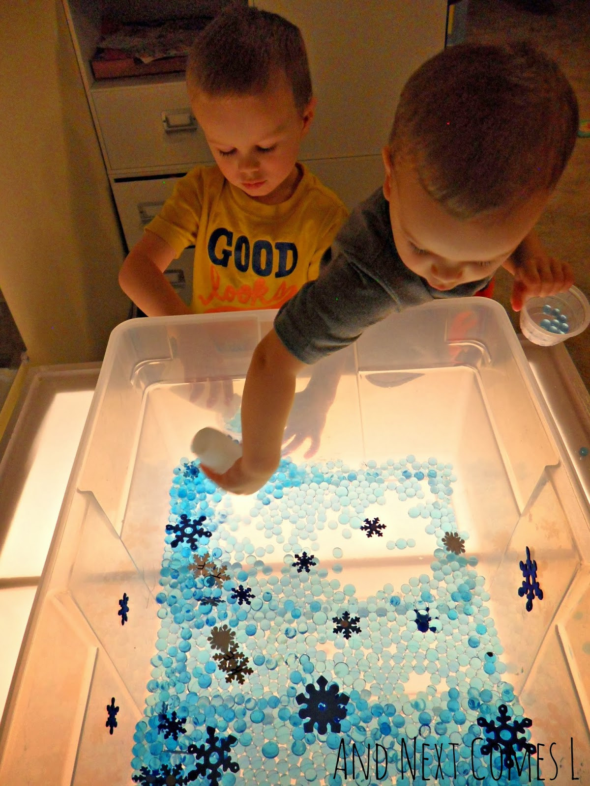 Best ideas about Light Table For Kids
. Save or Pin Winter Sensory Bin Light Table Activity for Kids Now.