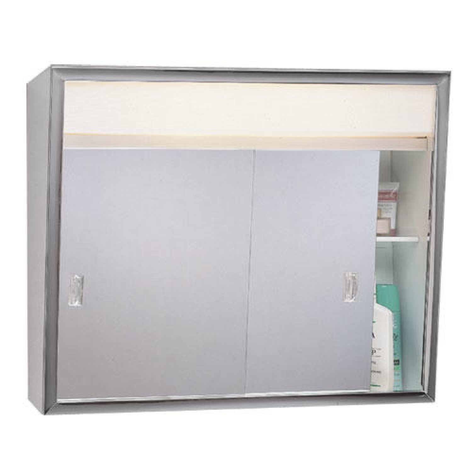 Best ideas about Lighted Medicine Cabinet
. Save or Pin Lighted Slider Medicine Cabinet Chrome Surface Mount Now.