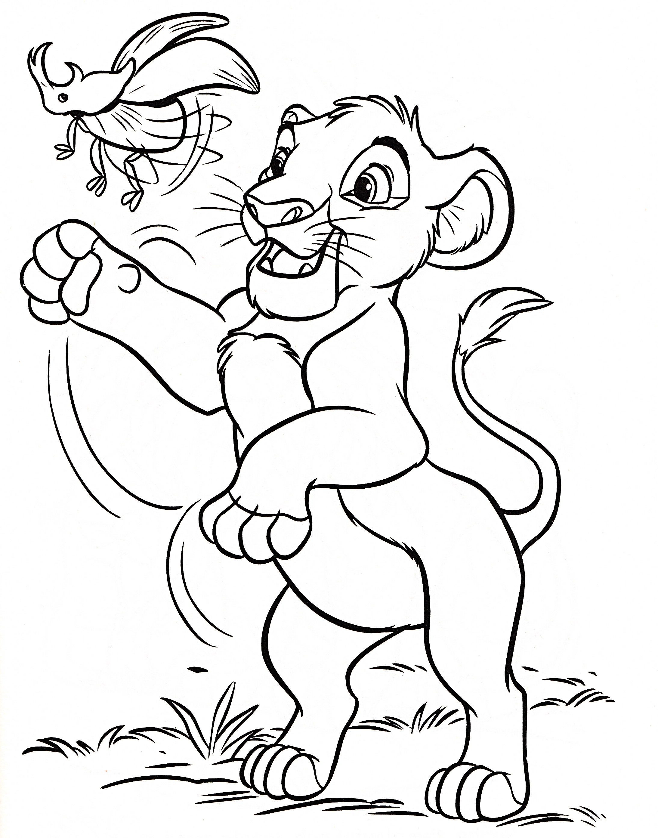 Lion King Printable Coloring Pages
 Lion prince 12 Simba coloring pages for kids Print Color