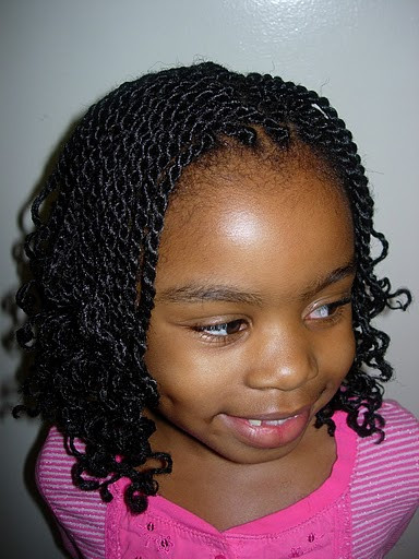 Little Black Girl Twist Hairstyles
 kinky twists hairstyle African American little girls