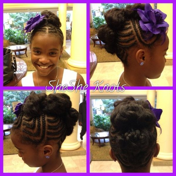 Little Black Girl Wedding Hairstyles
 Natural hairstyle for little black girls by 123abc