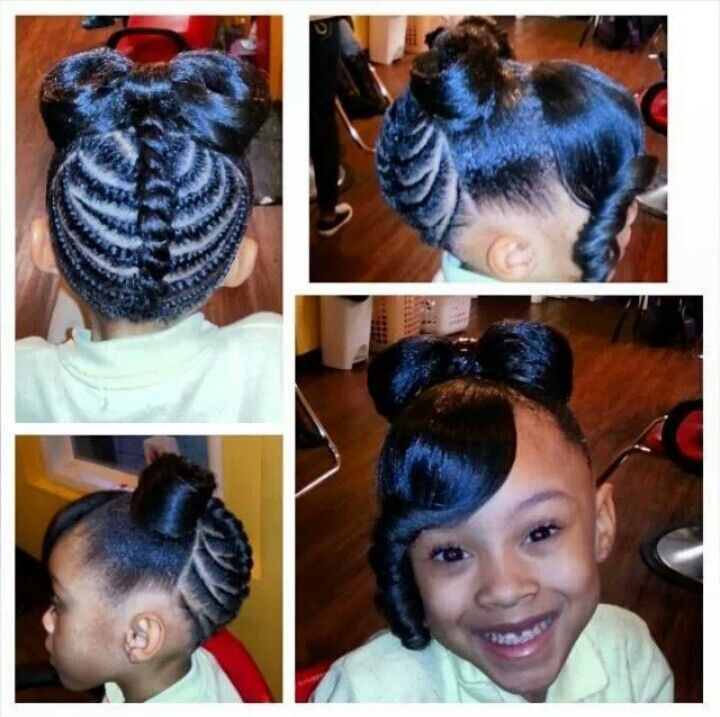Little Black Girl Wedding Hairstyles
 braid hairstyles for little black girls HodR 720×717