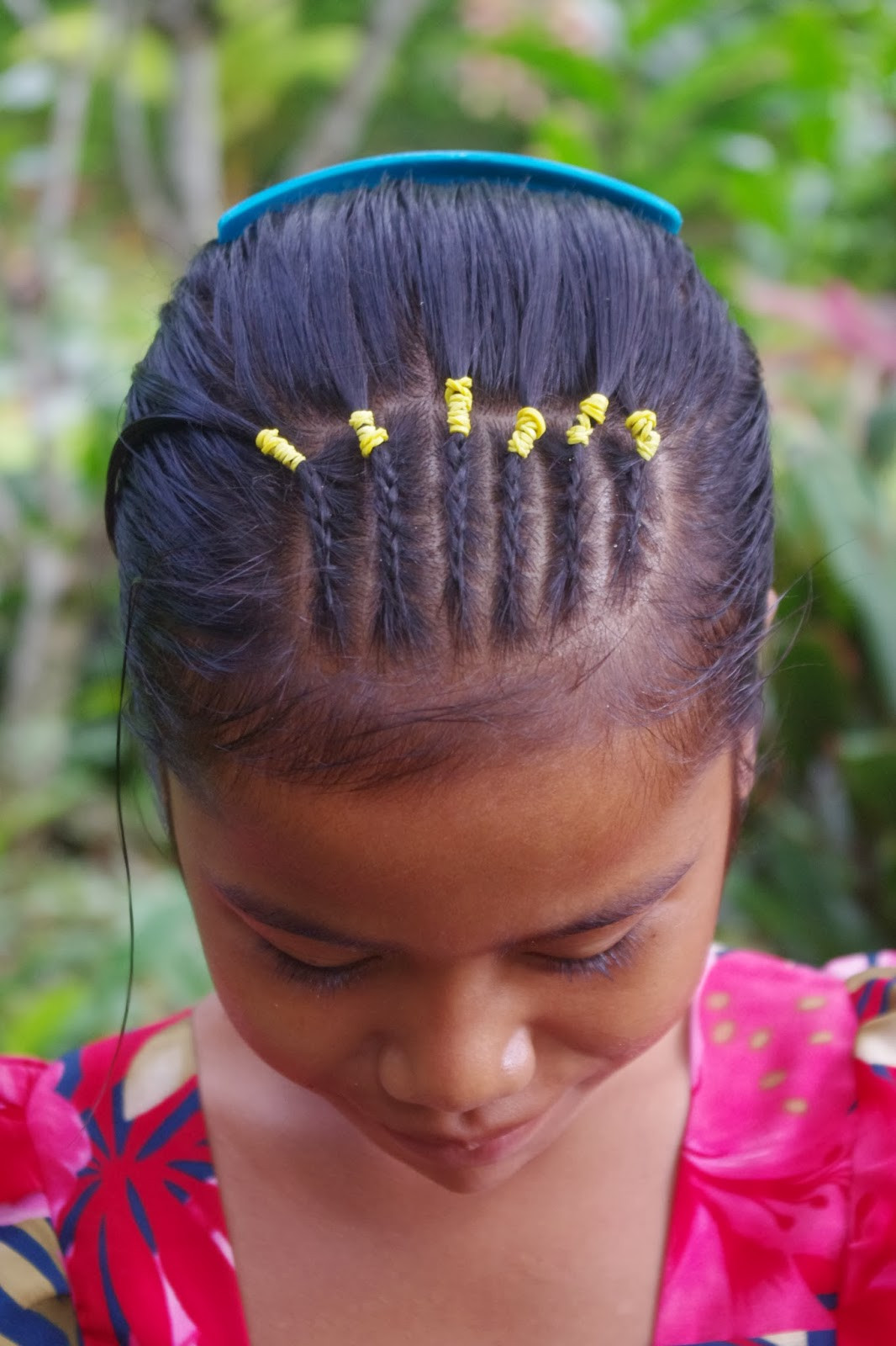 Little Girl Mohawk Hairstyles
 Micronesian Girl Cornrow Mohawk Braids