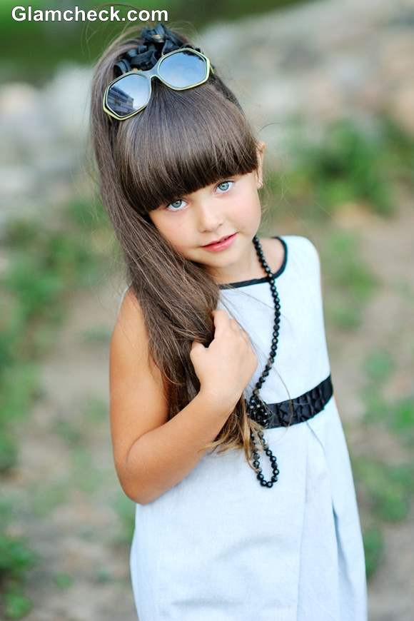 Little Girl Ponytail Hairstyles
 Styling Ideas for Little Girls with Long Hair and Bangs