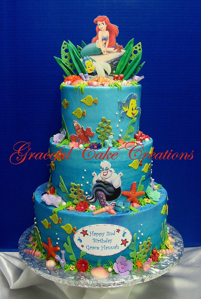 Little Mermaid Birthday Cake
 ARIEL LITTLE MERMAID BIRTHDAY CAKE Grace Tari