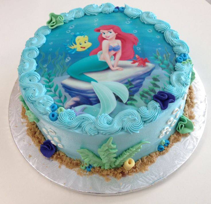Little Mermaid Birthday Cake
 Best 25 Little mermaid birthday cake ideas on Pinterest