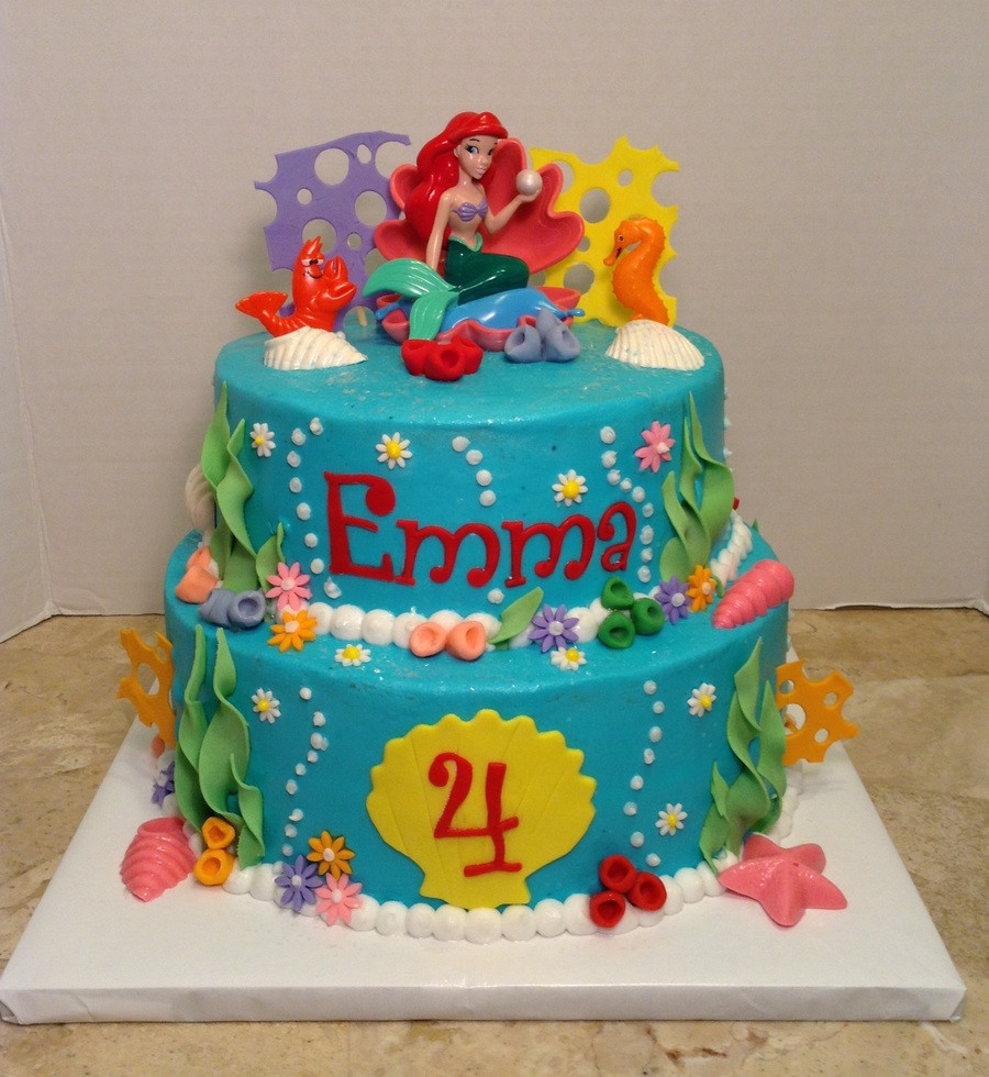 Little Mermaid Birthday Cake
 Little Mermaid 4Th Birthday Cake CakeCentral