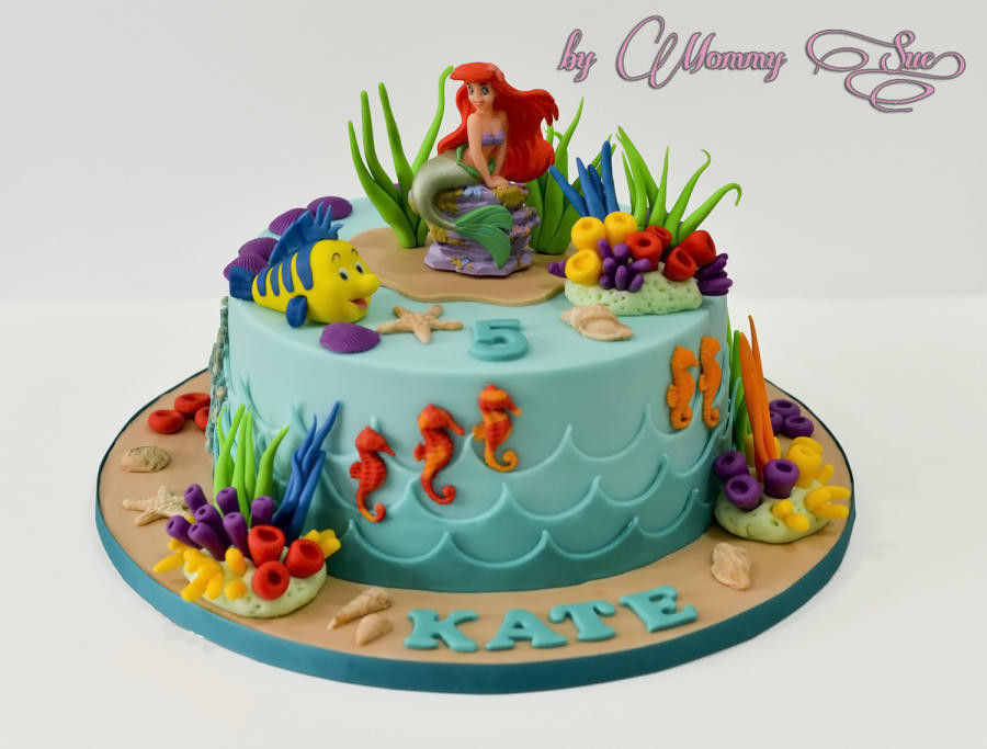 Little Mermaid Birthday Cake
 Little Mermaid Cake cake by Mommy Sue CakesDecor