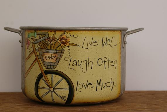 Best ideas about Live Laugh Love Kitchen Decor
. Save or Pin Stockpot kitchen decor Live well Laugh often Love much Now.