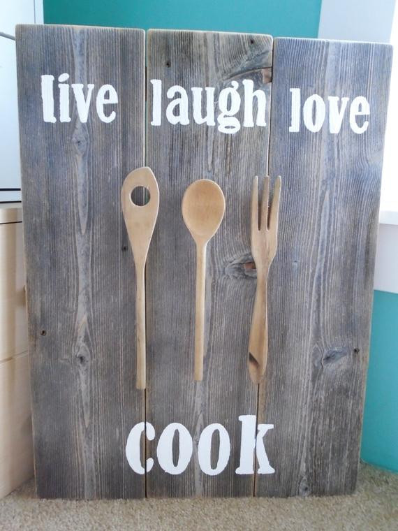 Best ideas about Live Laugh Love Kitchen Decor
. Save or Pin Live Laugh Love Cook Rustic Wooden Kitchen by Now.