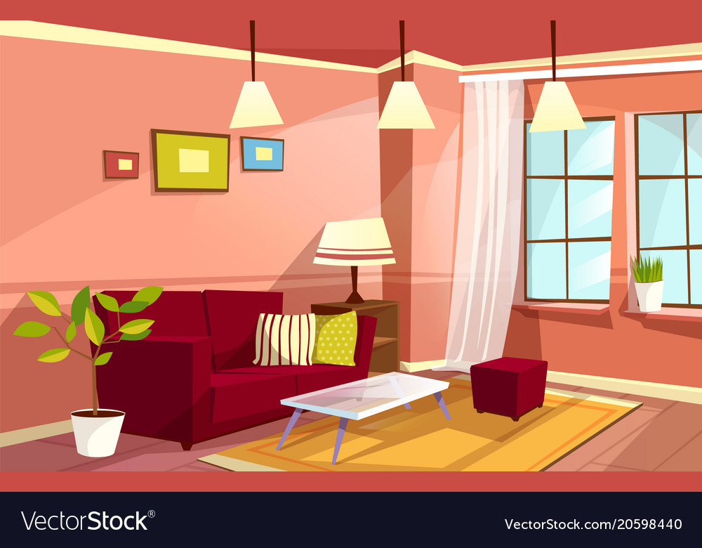 Best ideas about Living Room Cartoon
. Save or Pin Cartoon living room apartment interior Royalty Free Vector Now.