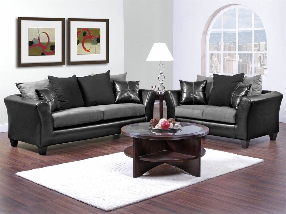 Best ideas about Living Room Couch
. Save or Pin Casual Contemporary Black & Gray Sofa & Love Seat Living Now.