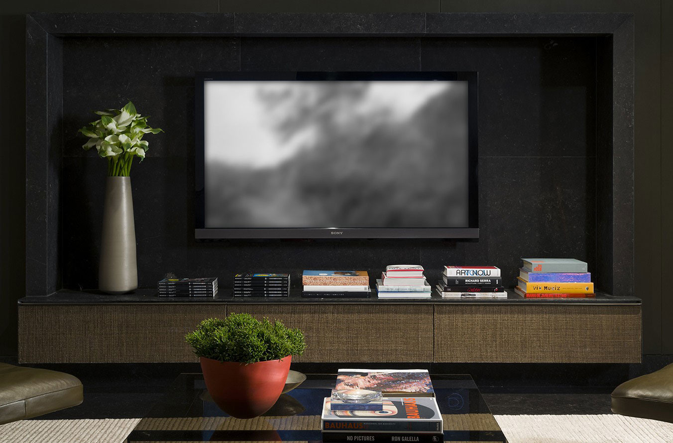 Best ideas about Living Room Tv
. Save or Pin Contemporary Interior Project 910 by Kiko Salom£o Now.