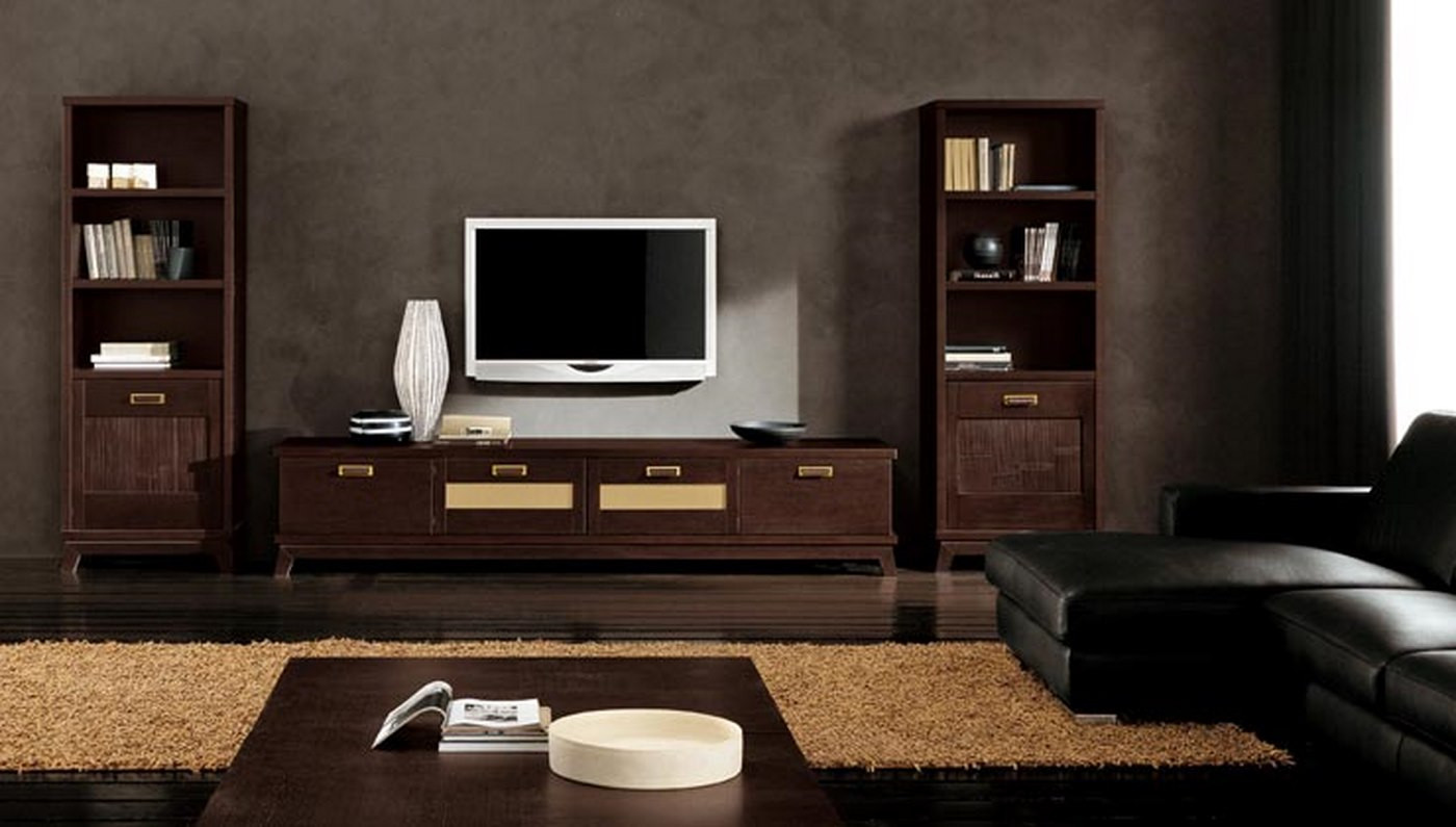 Best ideas about Living Room Tv Stand
. Save or Pin modern ethnic living room with small TV stand and two Now.