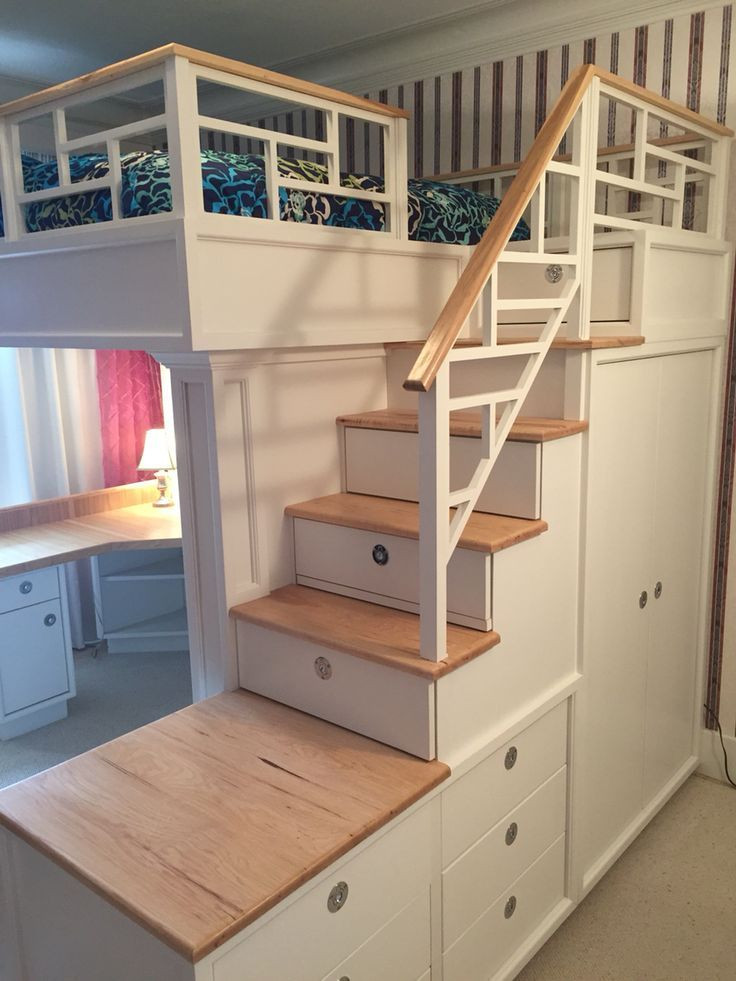 Best ideas about Loft Bunk Bed With Stairs
. Save or Pin loft bed with bookcase and drawers Yahoo Image Search Now.