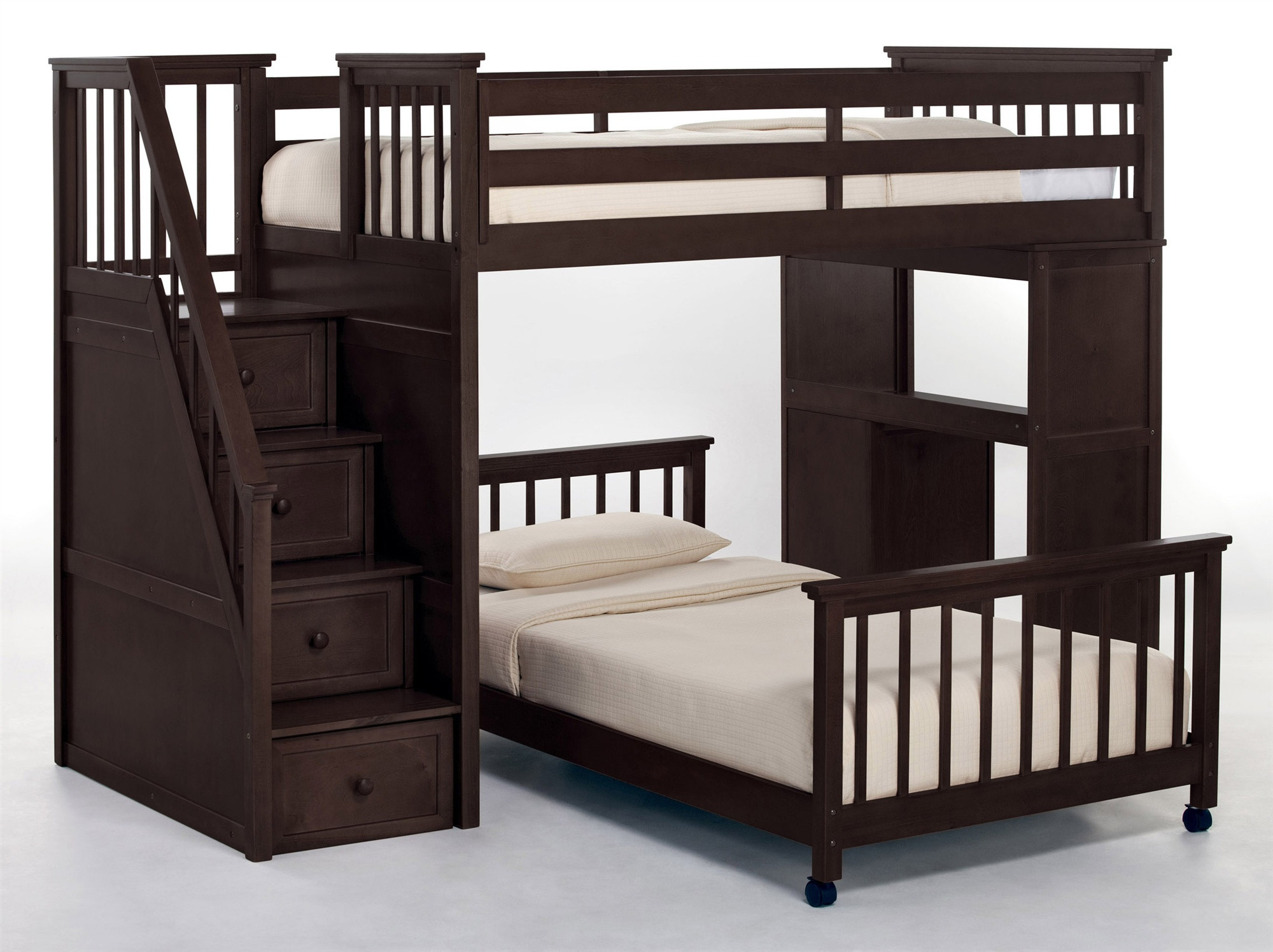 Best ideas about Loft Bunk Bed With Stairs
. Save or Pin Full Bunk Beds With Stairs Now.